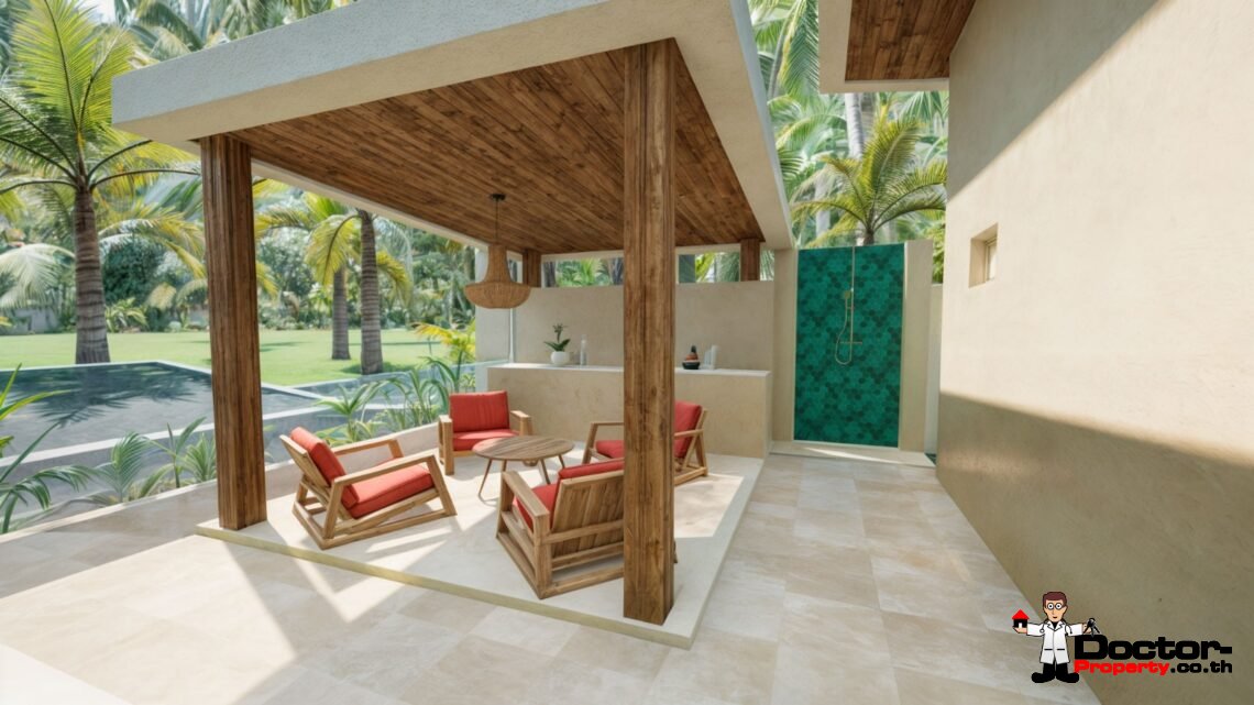 New 2-Bedroom Bali-Style Pool Villa in Bangrak, Koh Samui